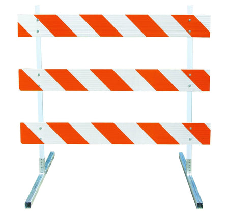 Power Post Type III Plastic Post Steel Legs Traffic Barricade - Crowd Control Warehouse