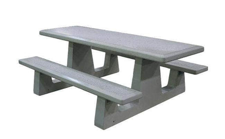 Rectangular ADA Accessible Concrete Picnic Table Set - Crowd Control Warehouse