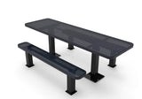Rectangular Independent ADA Accessible Picnic Table - Circular Pattern - Surface Mount - 8 Ft. - Crowd Control Warehouse
