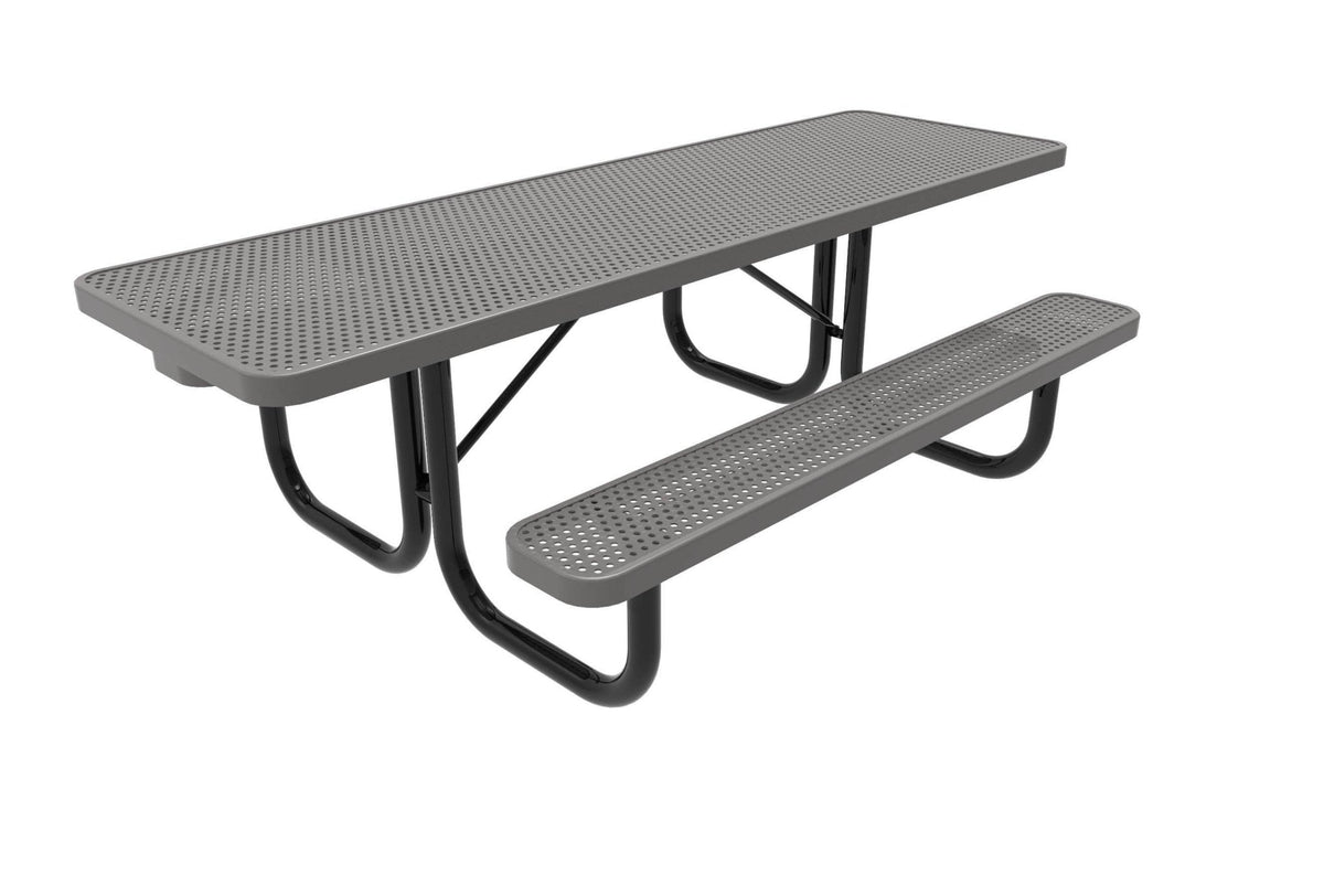 Portable Rectugaler Table Rectangular Portable Table - Circular Pattern – Crowd Control Warehouse