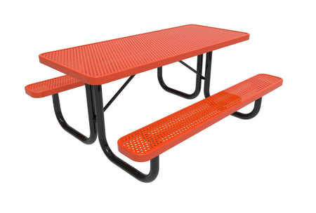 Rectangular Portable Table - Circular Pattern - Crowd Control Warehouse