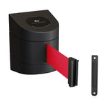 CCW Series WMB-230 - Wall Mounted Retractable Belt Barrier With Black Fixed ABS Case- 20, 25 & 30 Ft. Belts
