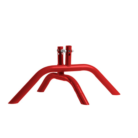 Heavy Duty Interlocking Steel Barricade, 8.5 Ft., Red - Angry Bull Barricades