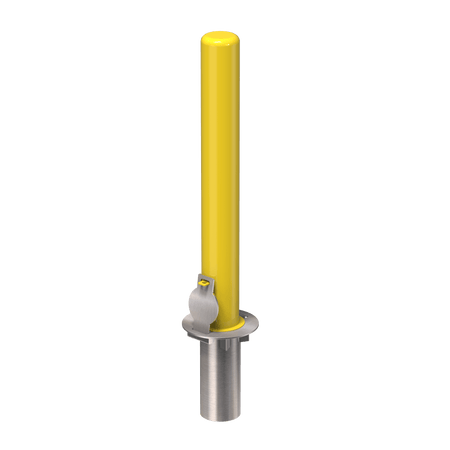 Removable Bollard with Embedment Sleeve - Trafford Industrial - Crowd Control Warehouse