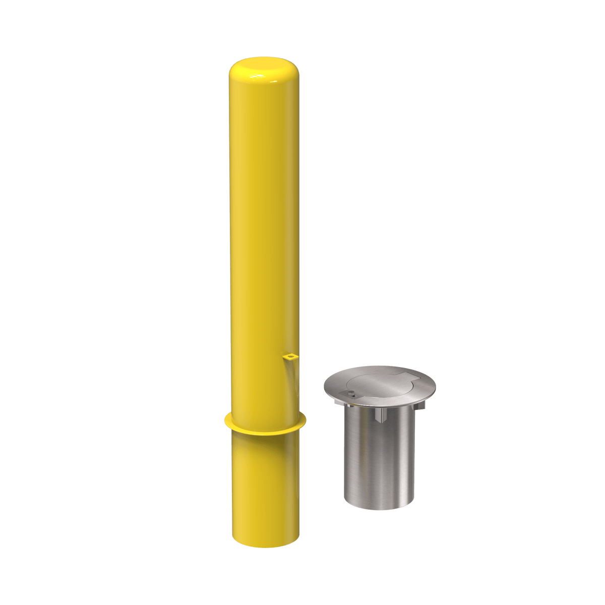Removable Bollard with Embedment Sleeve - Trafford Industrial - Crowd Control Warehouse