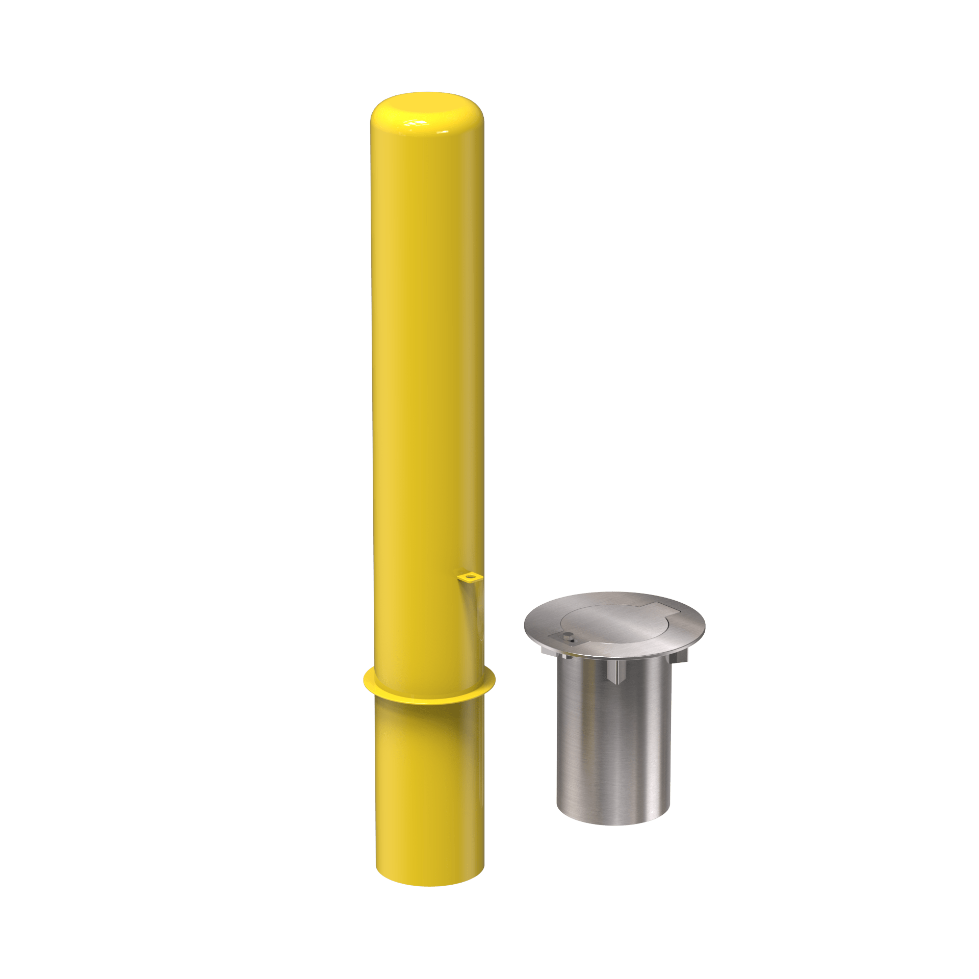 Removable Bollard with Embedment Sleeve - Trafford Industrial - Crowd Control Warehouse