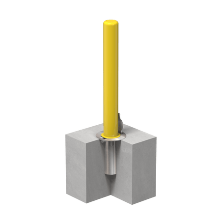 Removable Bollard with Embedment Sleeve - Trafford Industrial - Crowd Control Warehouse