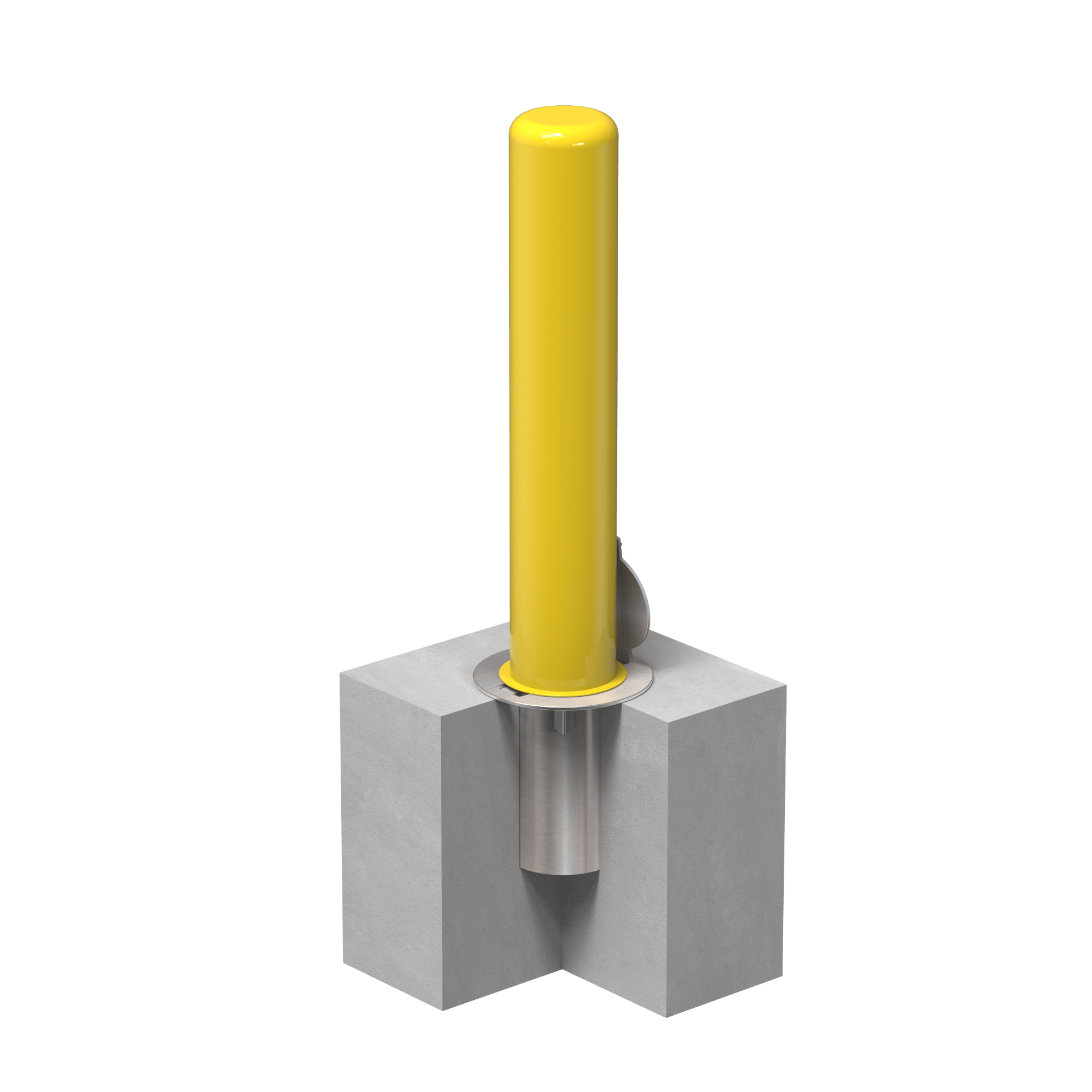Removable Bollard with Embedment Sleeve - Trafford Industrial - Crowd Control Warehouse