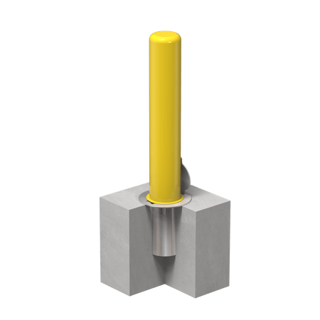 Removable Bollard with Embedment Sleeve - Trafford Industrial - Crowd Control Warehouse