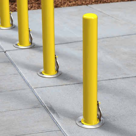 Removable Bollard with Embedment Sleeve - Trafford Industrial - Crowd Control Warehouse