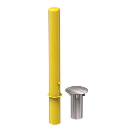 Removable Bollard with Embedment Sleeve - Trafford Industrial - Crowd Control Warehouse