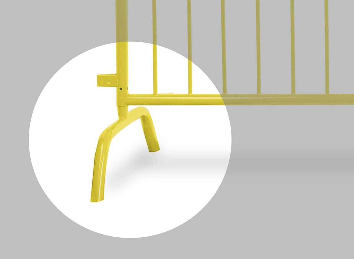 Replacement Feet for Heavy Duty Steel Barricade - Angry Bull Barricades - Crowd Control Warehouse