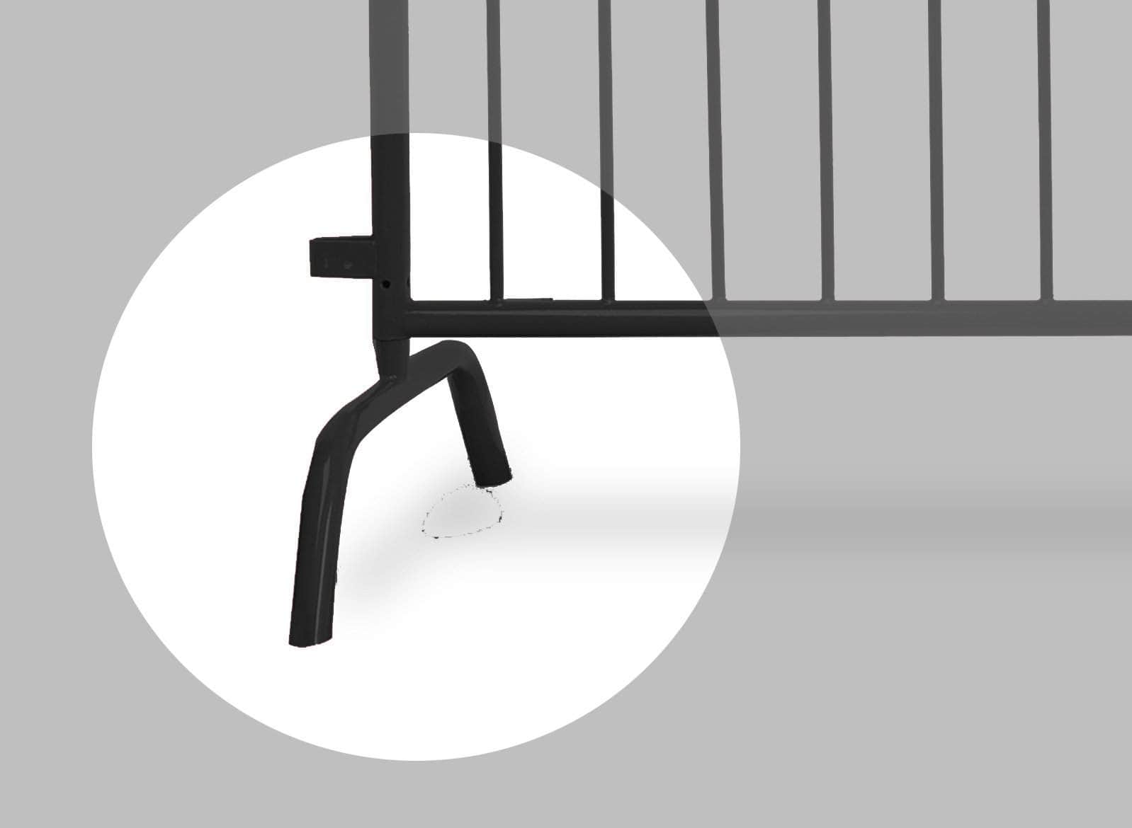 Replacement Feet for Heavy Duty Steel Barricade - Angry Bull Barricades - Crowd Control Warehouse