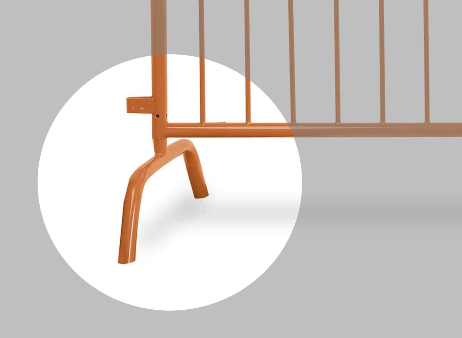 Replacement Feet for Heavy Duty Steel Barricade - Angry Bull Barricades - Crowd Control Warehouse