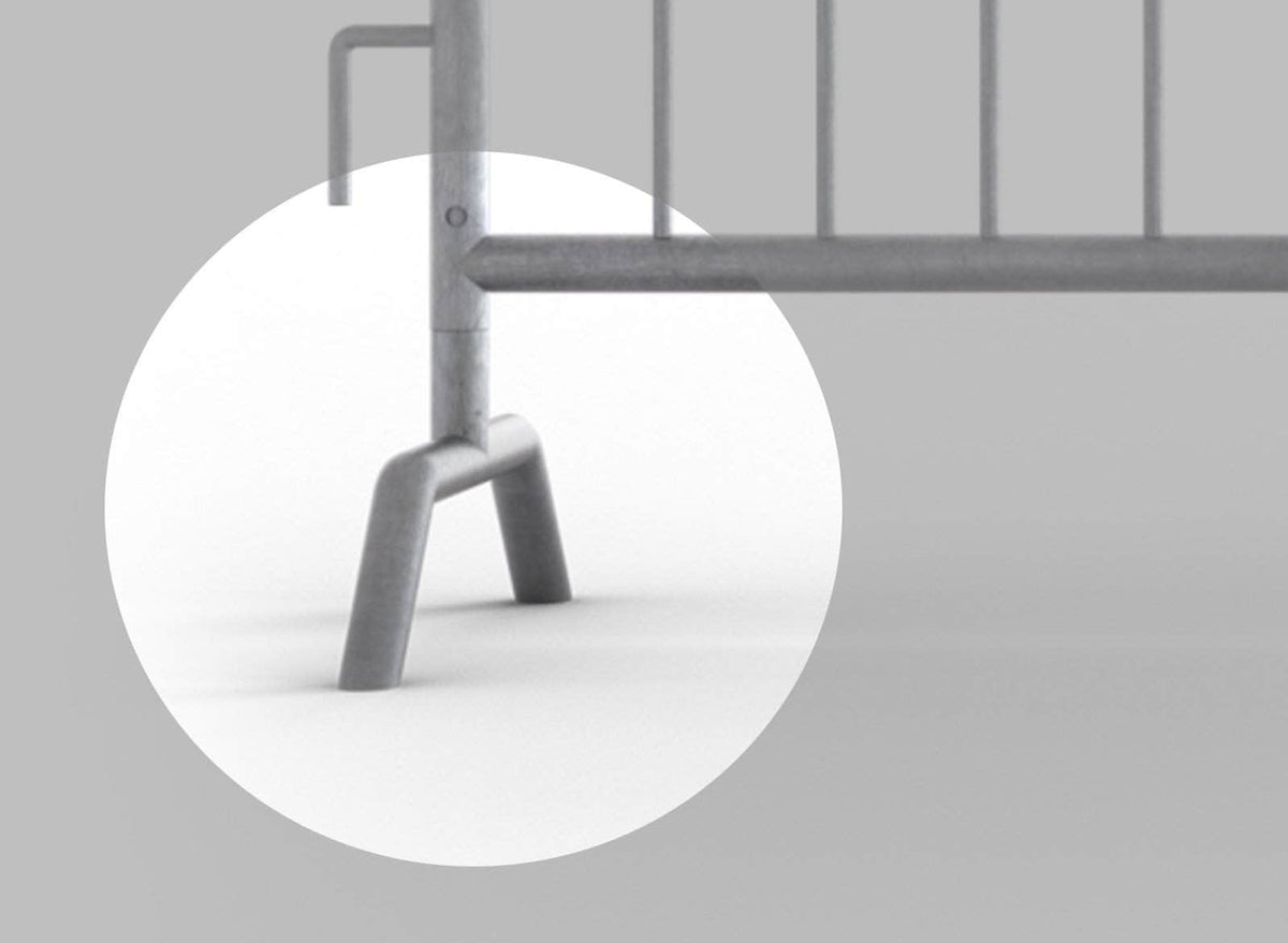 Replacement Feet for Heavy Duty Steel Barricade - Angry Bull Barricades - Crowd Control Warehouse