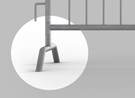 Replacement Feet for Heavy Duty Steel Barricade - Angry Bull Barricades - Crowd Control Warehouse