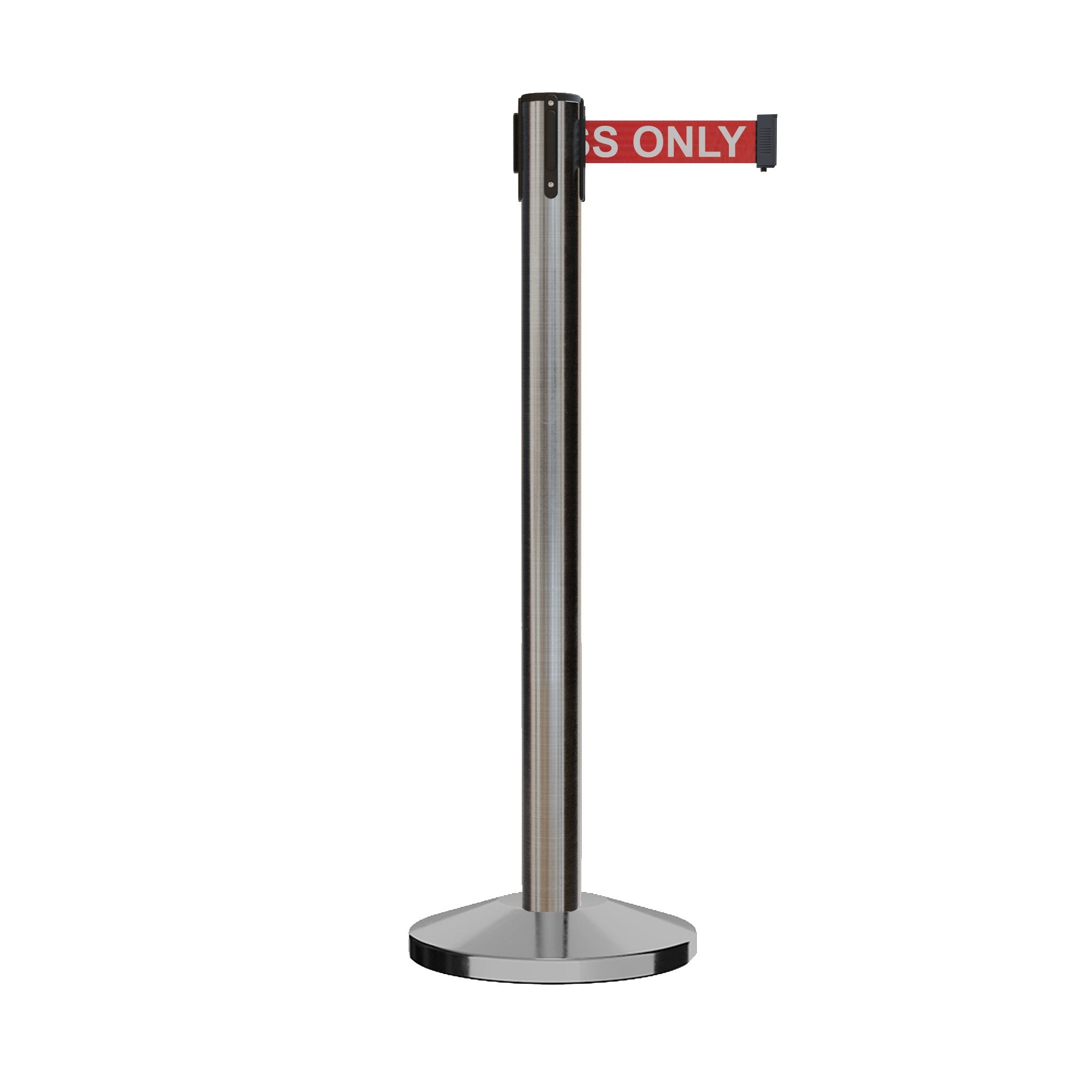 Retractable Belt Barrier Stanchion, 16 Ft. Belt - CCW Series RBB - 150 - Crowd Control Warehouse