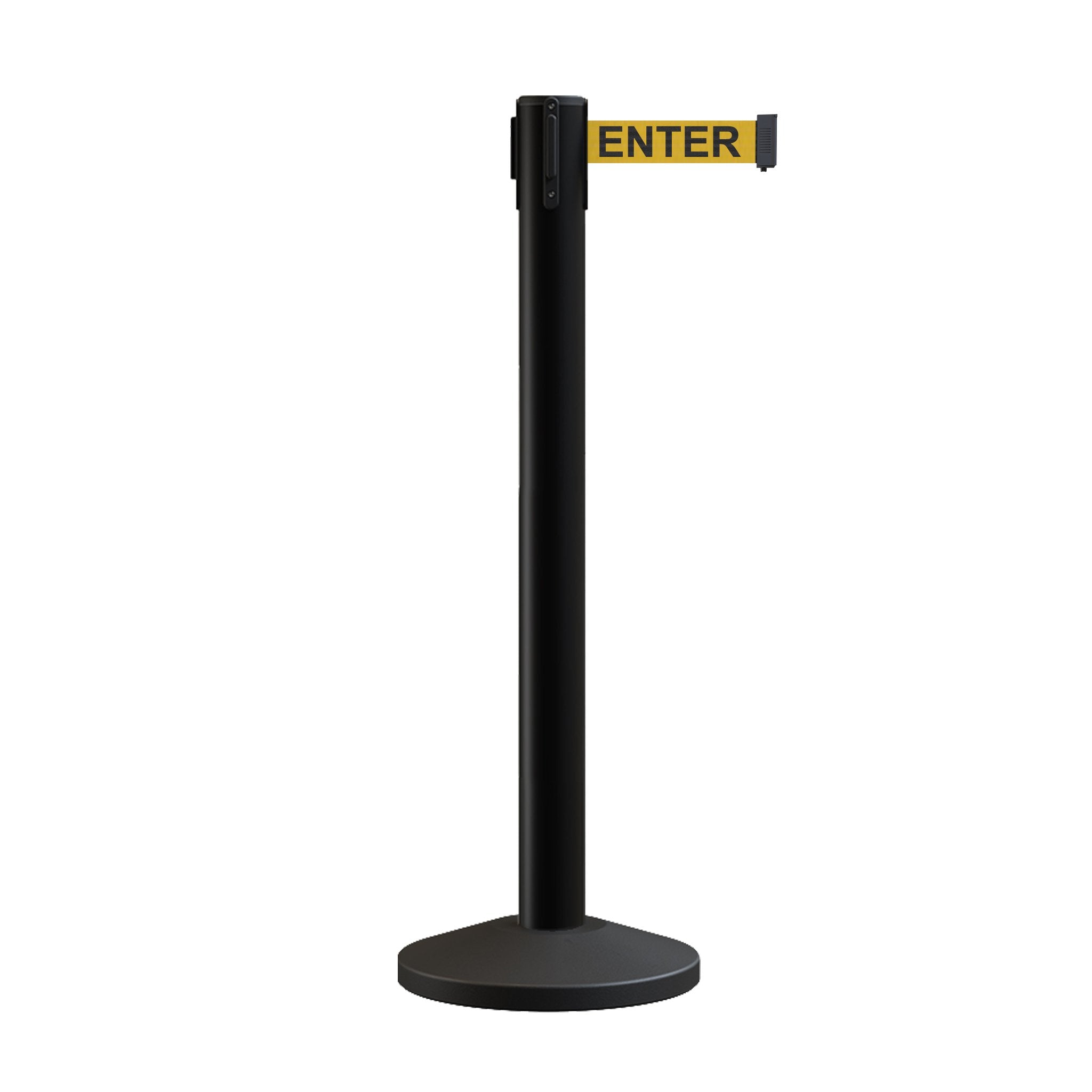 Retractable Belt Barrier Stanchion, 16 Ft. Belt - CCW Series RBB - 150 - Crowd Control Warehouse