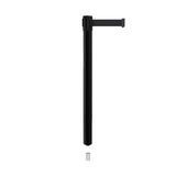 Retractable Belt Barrier Stanchion, Mini Socket Base, Black Post, 11 ft Belt - Montour Line MX630SK - Crowd Control Warehouse