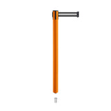 Retractable Belt Barrier Stanchion, Mini Socket Base, Orange Post, 11 ft Belt - Montour Line MSX630SK - Crowd Control Warehouse