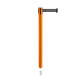Retractable Belt Barrier Stanchion, Mini Socket Base, Orange Post, 9 ft Belt - Montour Line MSX630SK - Crowd Control Warehouse