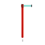 Retractable Belt Barrier Stanchion, Mini Socket Base, Red Post, 11 ft Belt - Montour Line MSX630SK - Crowd Control Warehouse