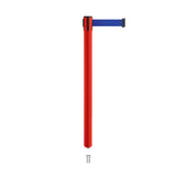 Retractable Belt Barrier Stanchion, Mini Socket Base, Red Post, 9 ft Belt - Montour Line MSX630SK - Crowd Control Warehouse