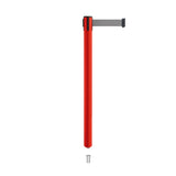 Retractable Belt Barrier Stanchion, Mini Socket Base, Red Post, 9 ft Belt - Montour Line MSX630SK - Crowd Control Warehouse