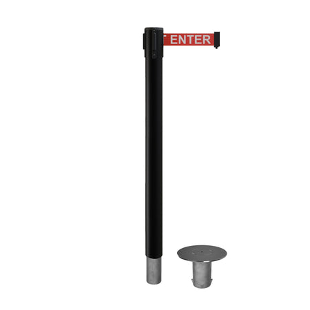 Retractable Belt Barrier Stanchion, Removable Base, 14 ft Belt - Montour Line MX650R - Crowd Control Warehouse