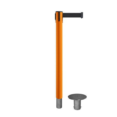 Retractable Belt Barrier Stanchion, Removable Base, 14 ft Belt - Montour Line MX650R - Crowd Control Warehouse