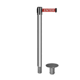 Retractable Belt Barrier Stanchion, Removable Base, 14 ft Belt - Montour Line MX650R - Crowd Control Warehouse