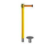 Retractable Belt Barrier Stanchion, Removable Base, 16 ft Belt - Montour Line MX650R - Crowd Control Warehouse