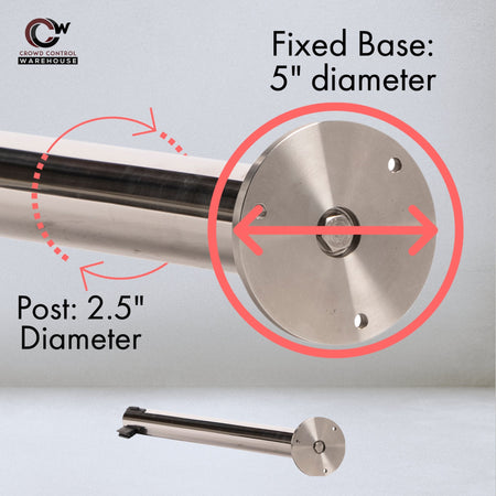 Retractable Dual Belt Barrier Stanchion, Removable Base, Black Post, 9 Ft. Belt - Montour Line MX630DR - Crowd Control Warehouse