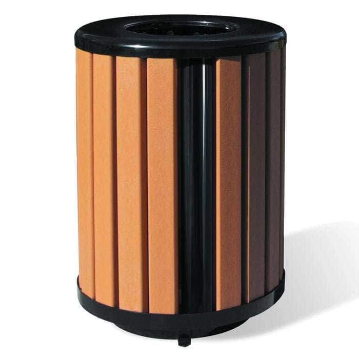 Richmond Recycled Trash Receptacle - 32 Gallon Capacity - Crowd Control Warehouse