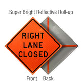Roll Up Traffic Control Signs, 36 in. x 36 in. - Crowd Control Warehouse