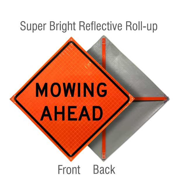 Roll Up Traffic Control Signs, 36 in. x 36 in. - Crowd Control Warehouse