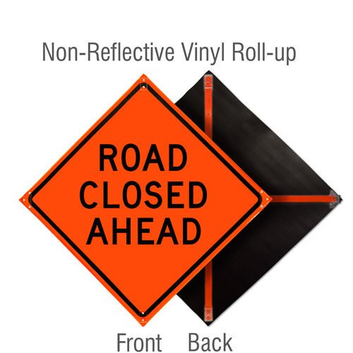 Roll Up Traffic Control Signs, 36 in. x 36 in. - Crowd Control Warehouse