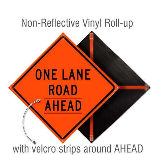 Roll Up Traffic Control Signs, 36 in. x 36 in. - Crowd Control Warehouse