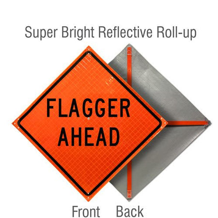 Roll Up Traffic Control Signs, 36 in. x 36 in. - Crowd Control Warehouse