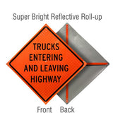 Roll Up Traffic Control Signs, 36 in. x 36 in. - Crowd Control Warehouse