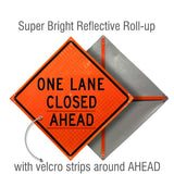 Roll Up Traffic Control Signs, 36 in. x 36 in. - Crowd Control Warehouse