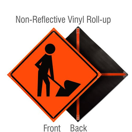 Roll Up Traffic Control Signs, 36 in. x 36 in. – Crowd Control Warehouse