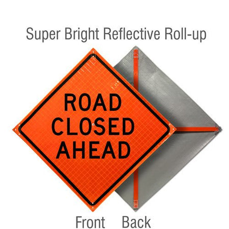Roll Up Traffic Control Signs, 48 in. x 48 in. - Crowd Control Warehouse