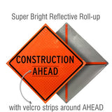 Roll Up Traffic Control Signs, 48 in. x 48 in. - Crowd Control Warehouse