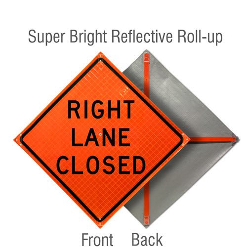 Roll Up Traffic Control Signs, 48 in. x 48 in. - Crowd Control Warehouse