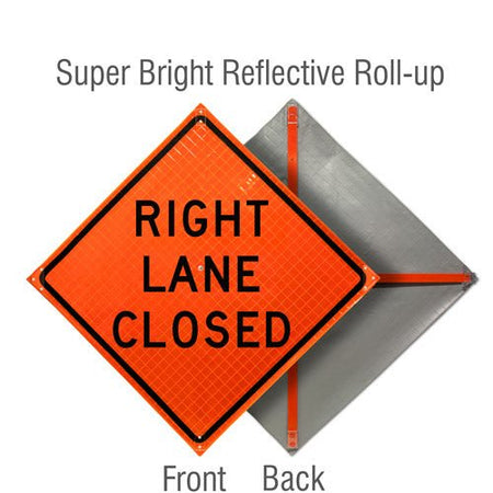 Roll Up Traffic Control Signs, 48 in. x 48 in. - Crowd Control Warehouse