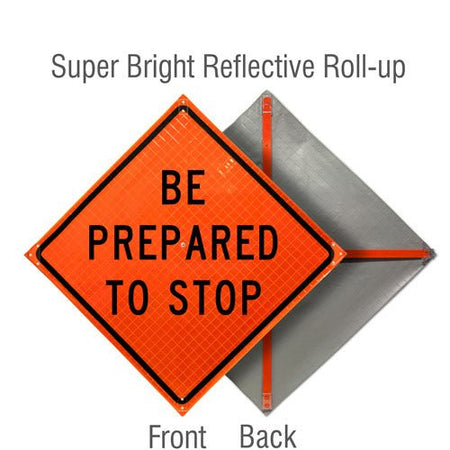 Roll Up Traffic Control Signs, 48 in. x 48 in. - Crowd Control Warehouse