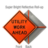 Roll Up Traffic Control Signs, 48 in. x 48 in. - Crowd Control Warehouse