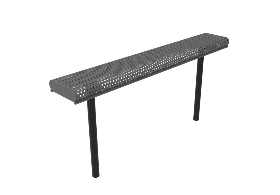 Rolled Park Bench without Back - Circular Pattern - Crowd Control Warehouse