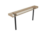 Rolled Park Bench without Back - Diamond Pattern - Crowd Control Warehouse